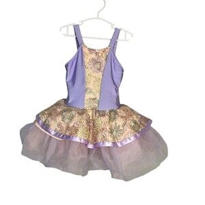 Revolution Dancewear Ballet Tutu Dress Little Girls M Pink Floral Dance Recital